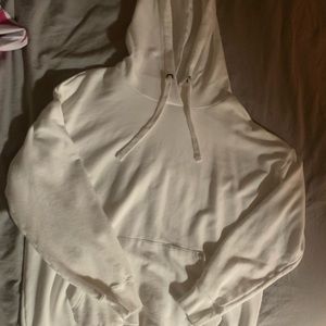 oversized white hoodie